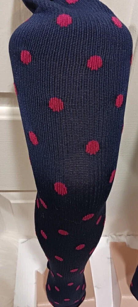 Knee High Socks With Red Dots In S/M - Picture 5 of 8